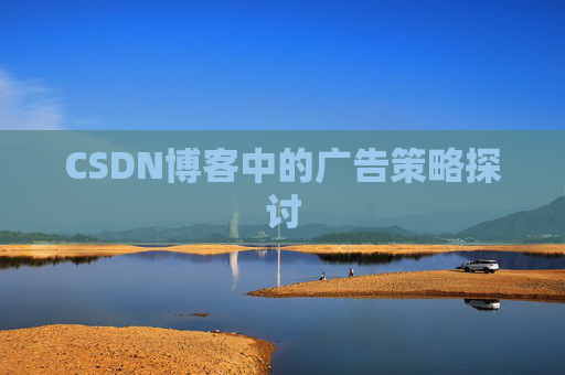 CSDN博客中的广告策略探讨